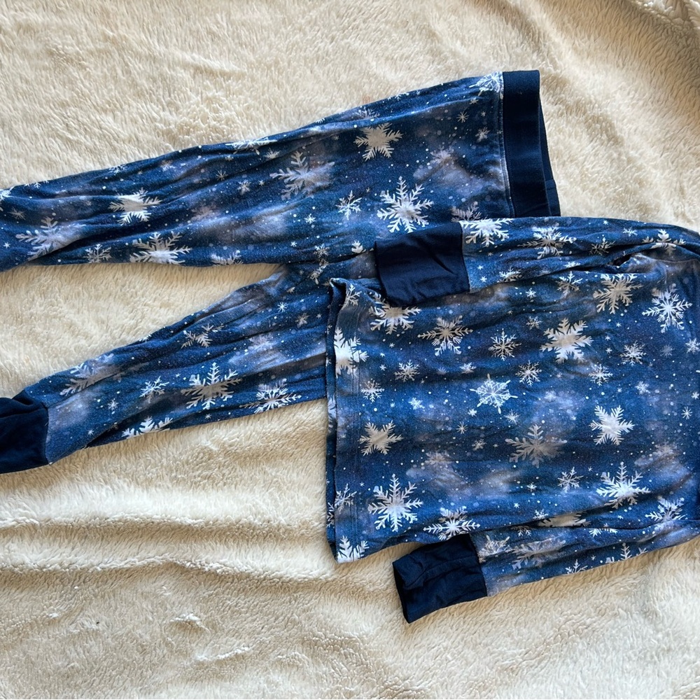 Starry Night Blue Kids Pajama Set